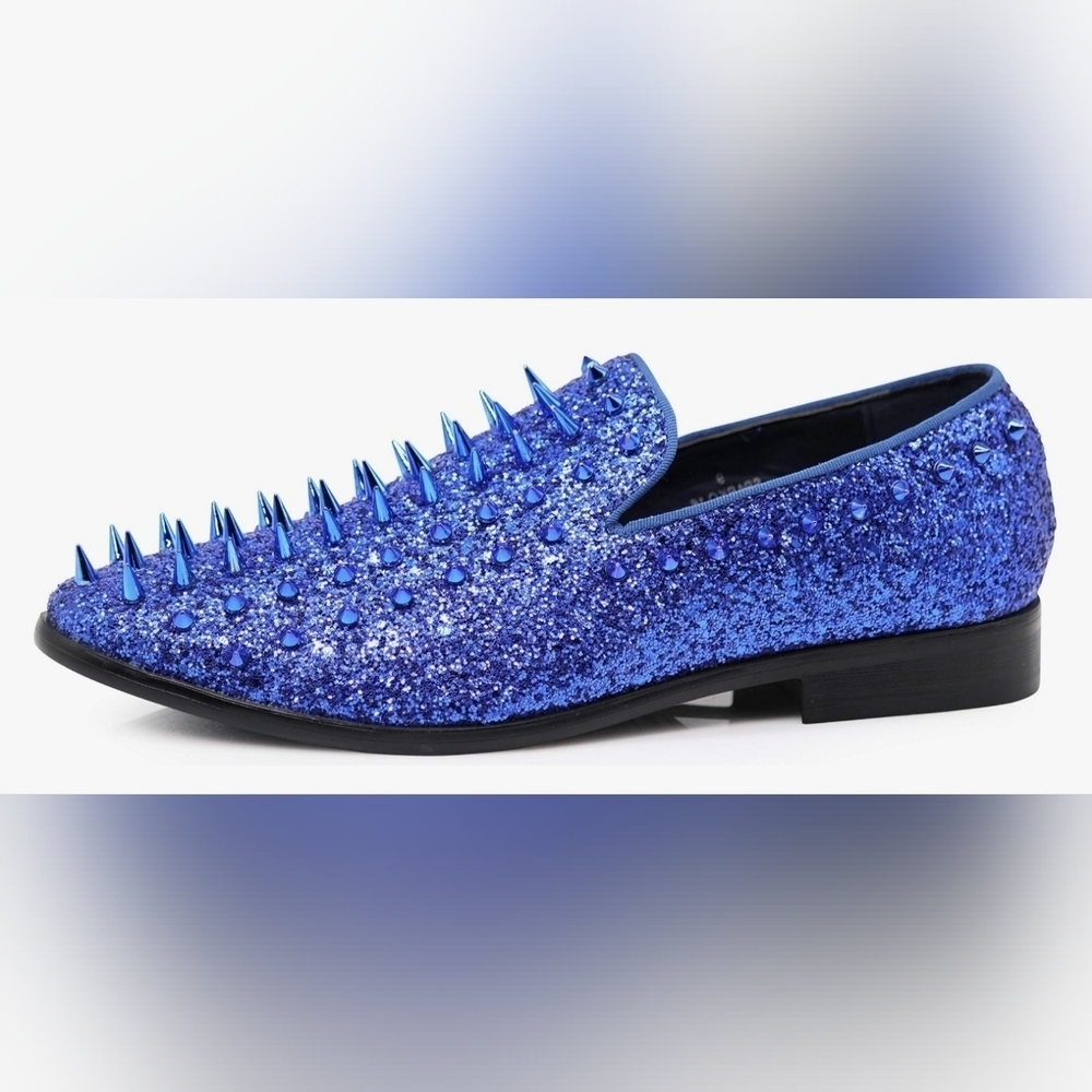 New Enzo Romeo Men's Vintage Spike Dress Loafers